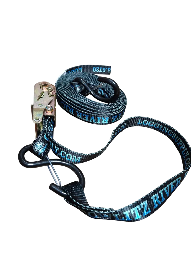 1-Inch X 15-Foot Heavy-Duty Ratchet Tie-Down Strap With S-Hook And Soft Loop End 1