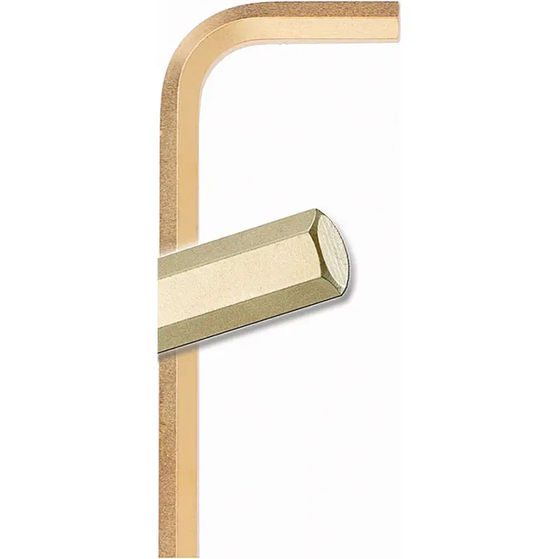 10-Piece Goldguard-Plated Short Hex L-Wrench Set – 1/16-Inch To 1/4-Inch 1