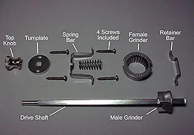 12-Inch High-Performance Pepper Grinder Mechanism For Custom Woodturning (No Wooden Parts) 1