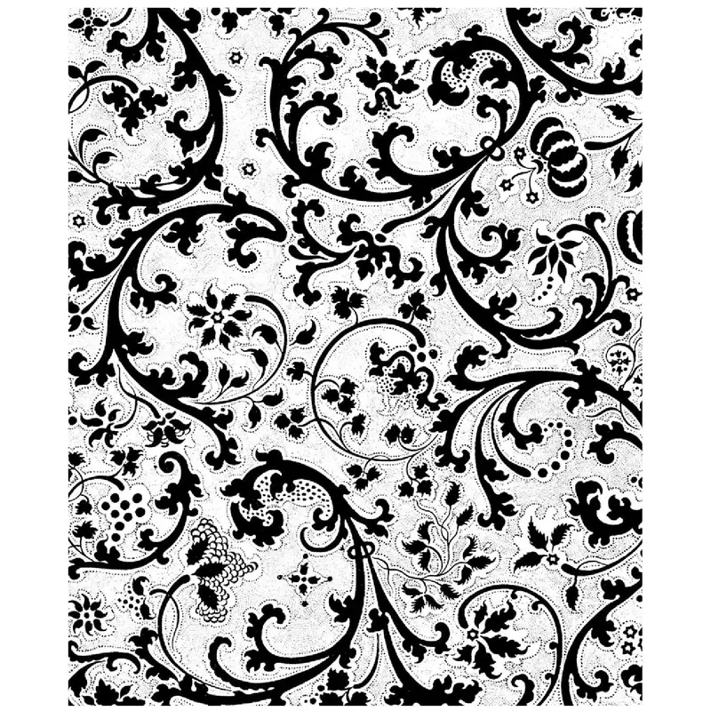 18Th-Century Painted Tissue Reproduction Wallpaper (4" X 5") By Rolling Mill Rmr 1