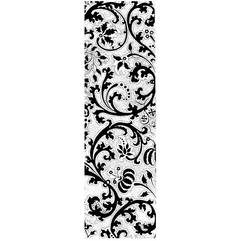 18Th-Century Painted Tissue Reproduction Wallpaper Strip (2.4" X 7") By Rolling Mill Rmr 1