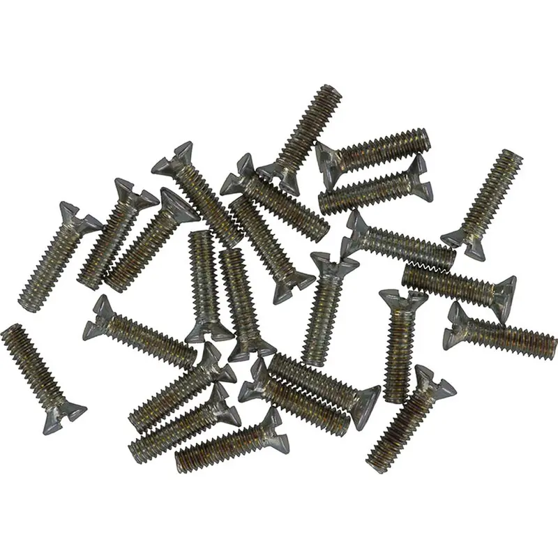 2Mm × 8Mm Slotted Flat Head Machine Screws – Pack Of 25 1