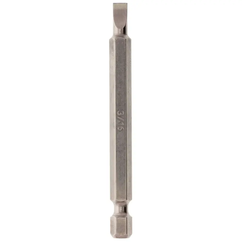 3″ Electroless Nickel-Plated Slotted Bit – 3/16″ Drive 1