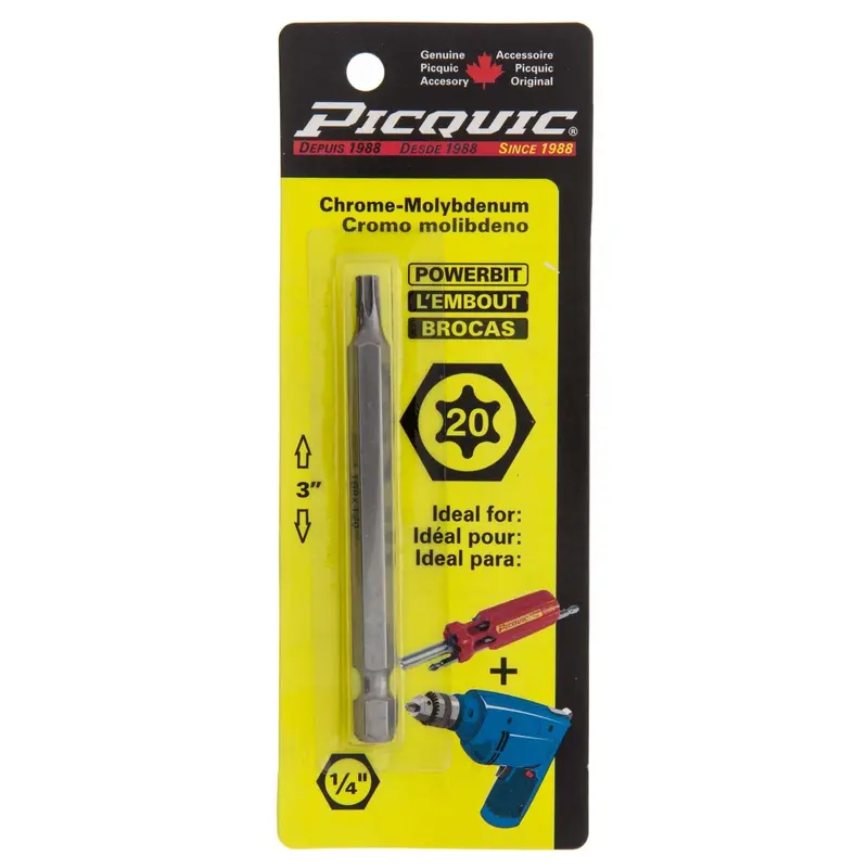 3″ Torx T20 Powerbit – Carded Packaging 1