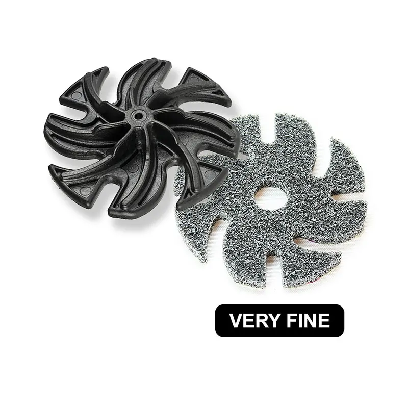 3M 3-Inch Scotch-Brite Unitized See-Through Very Fine (2S) Abrasive On Backpad 1