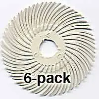 3M Radial Bristle Discs – 2" Diameter, 120 Grit White, Pack Of 6 1