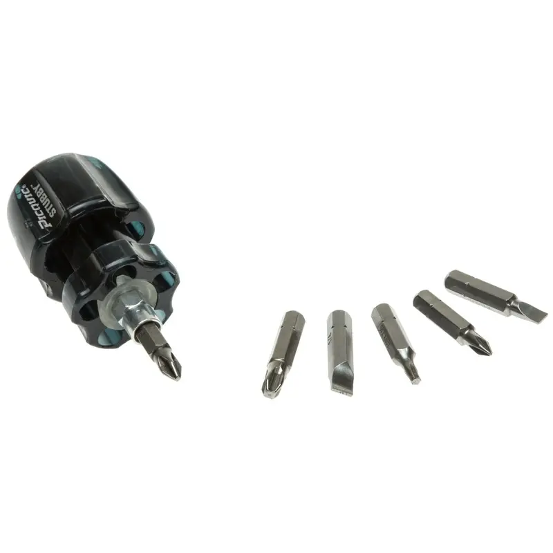 9-In-1 Multibit Tip Set: P1/P2/P3, T15, Slotted 3/16″ & 1/4″ (Includes 1/4″ Hex Insert Bit) 1