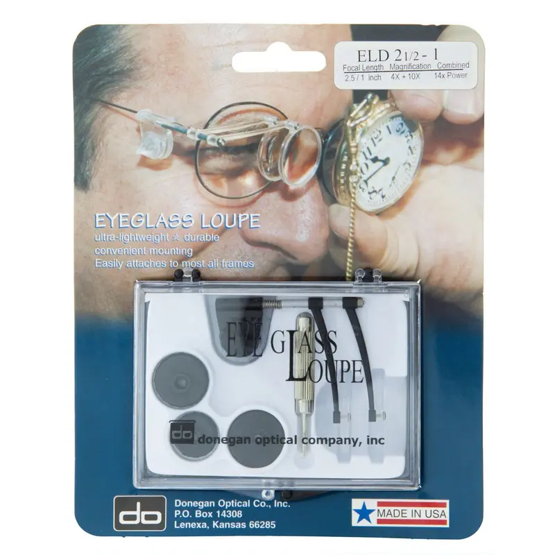 Adjustable 4X–10X Led Eyeglass Loupe With 24Mm/15Mm Dual Lens Options 1