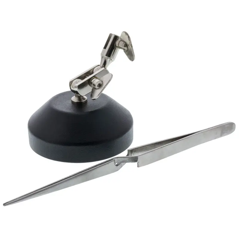 Adjustable Third Hand Tool With Integrated Tweezers 1