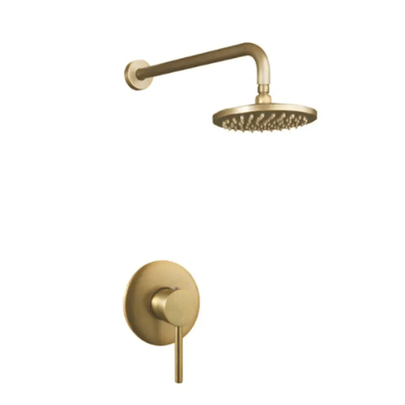 Aurum Shower Head & Mixer Combo – Designer Brass Shower Package 1
