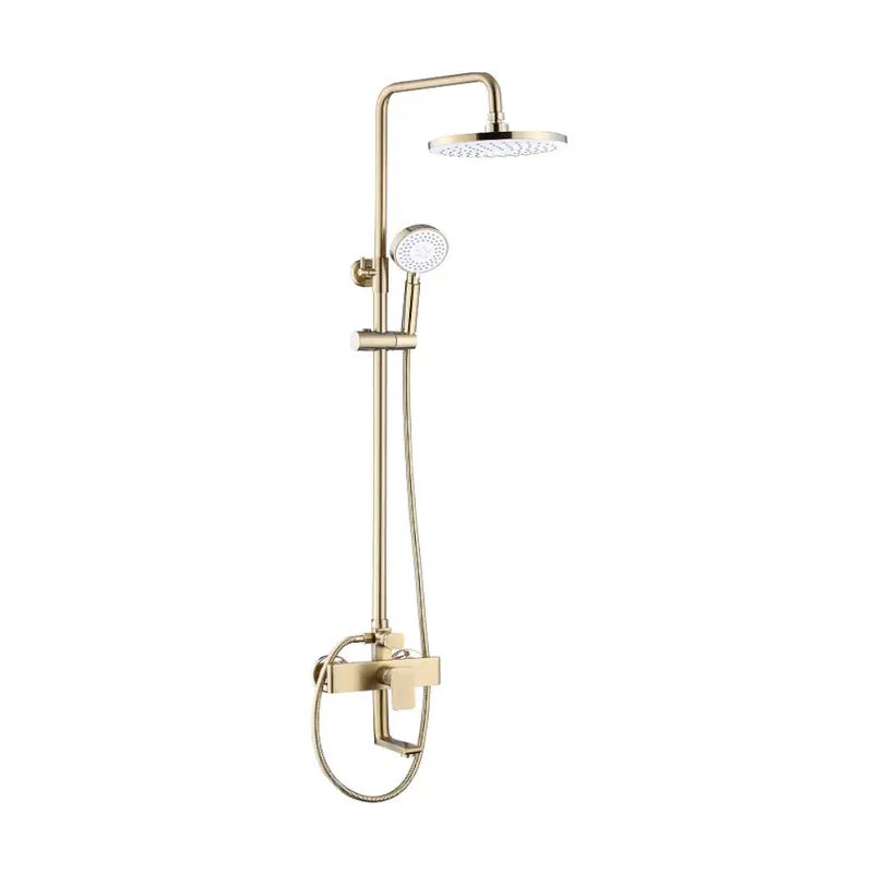 Aurum Wall-Mounted Shower Set – Single-Lever Brass Control System 1