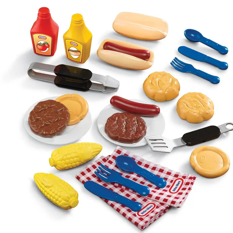 Barbecue-Themed Outdoor Playset With Grill Accessories 1
