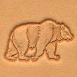 Bear Motif Leather Stamp – 3D Wildlife Craftool 1