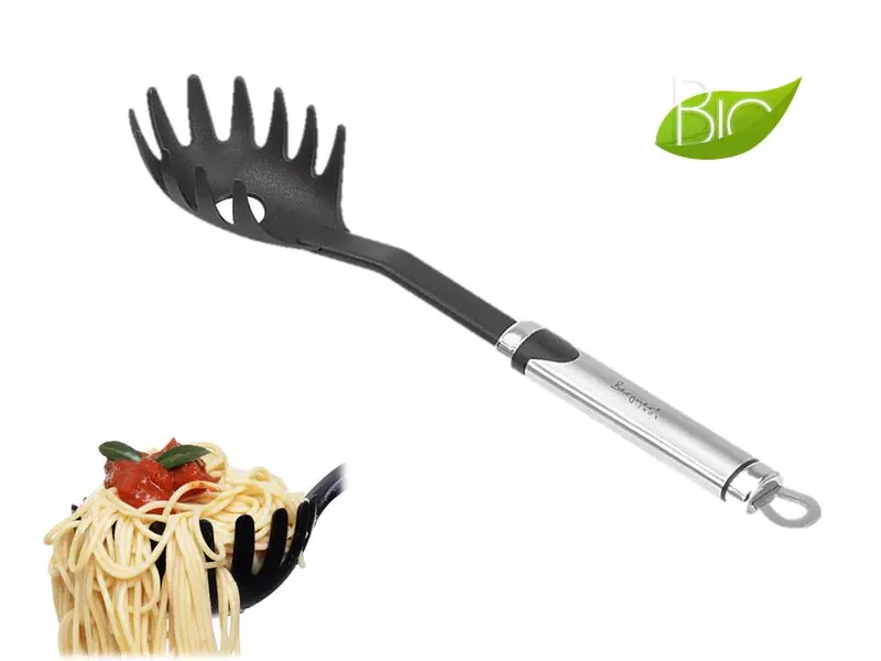 Bergner Bg-3063 Long-Handled Spaghetti Server – Heat-Resistant Nylon Design 1