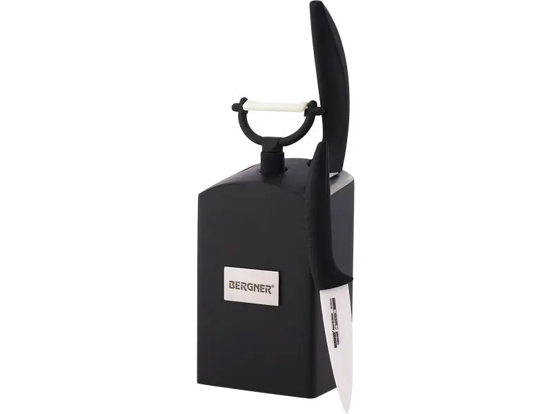 Bergner Bg-3999 4-Piece Ceramic Knife Set With Display Stand 1