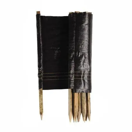 Black Slitted Vinyl Fencing Panels For Agricultural Use 1