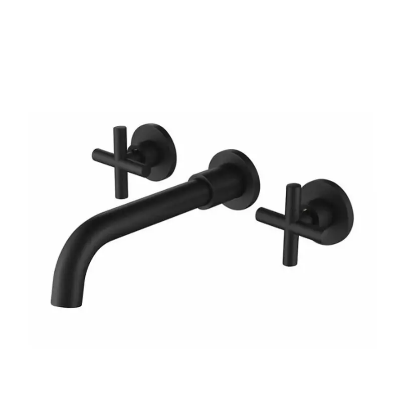 Blackened Brass Mixer Tap With Integrated Spout 1