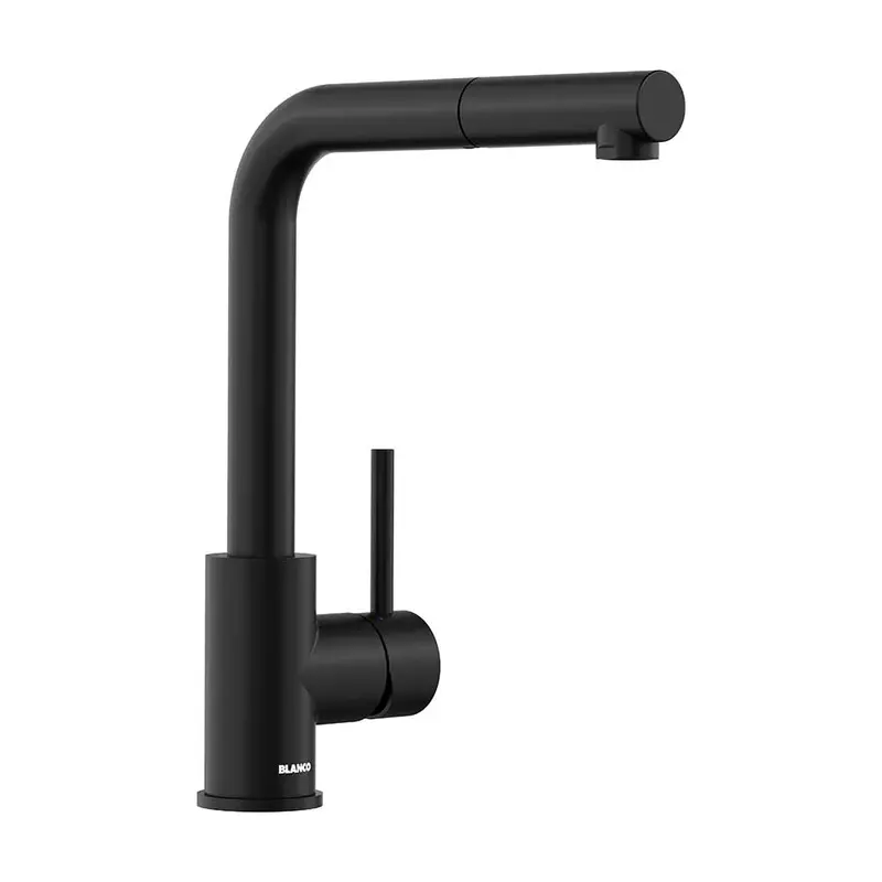 Blanco Mila-S Contemporary Sink Mixer – Soft Black Coating 1