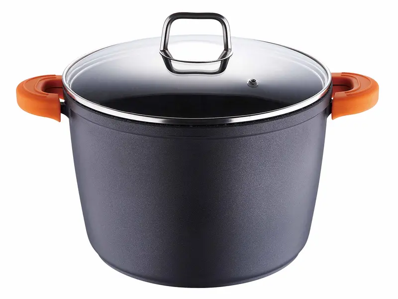 Blaumann Bl-1094 Large Stockpot With Tempered Glass Lid – 24 Cm Durable Cookware 1