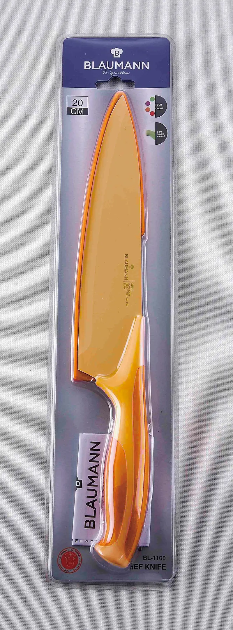 Blaumann Bl-1100 Professional 8-Inch Chef Knife With Protective Sheath 1