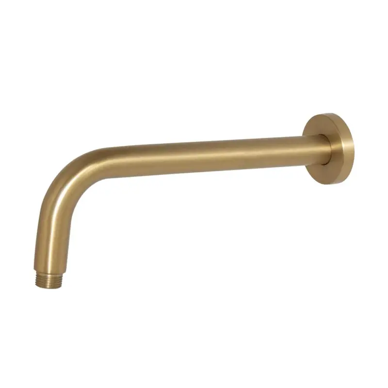 Blutide 300Mm Brushed Brass Round Shower Arm 1
