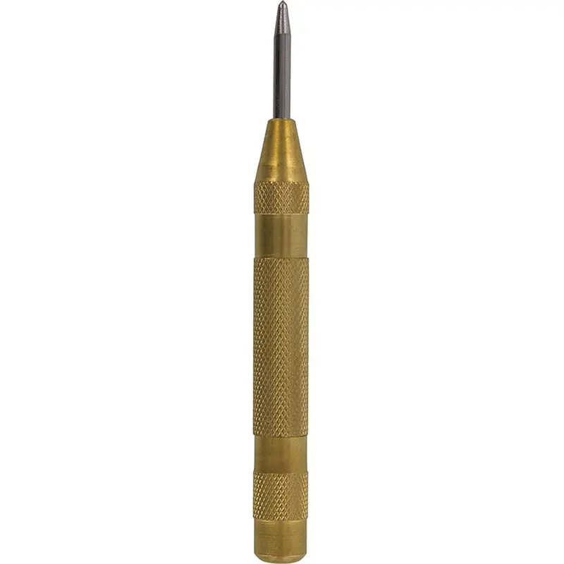 Brass-Body Automatic Center Punch – 5-Inch Precision Tool 1