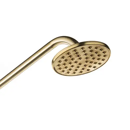 Brass-Finish Shower Rose – Vintage-Inspired Spray Head 1