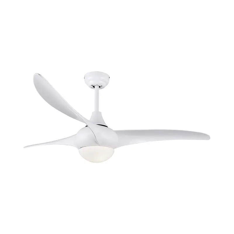 Bright Star 3-Blade Ceiling Fan With Led Light & Remote – 1320Mm, Clean White Design 1