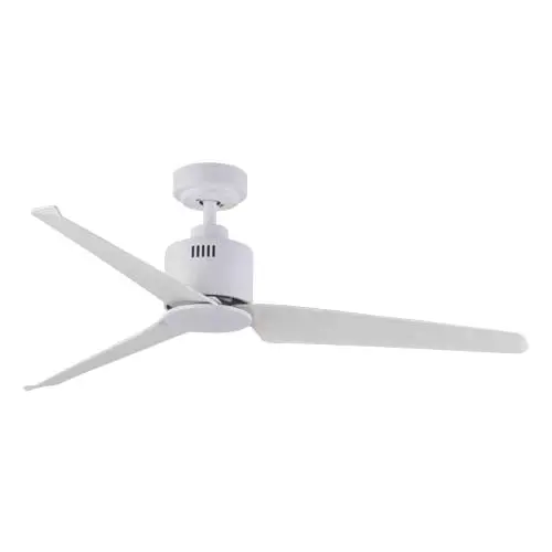 Bright Star 3-Blade Ceiling Fan With Remote – 1320Mm, Bright White Finish 1