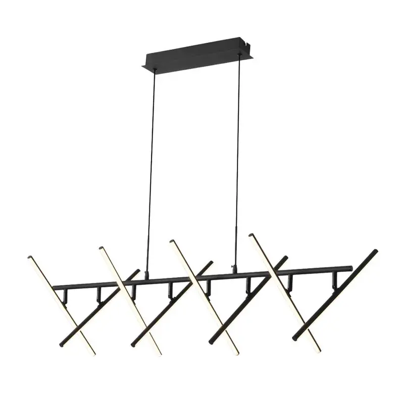 Bright Star 32W Multi-Cct Adjustable-Arm Metal Pendant – Sand Black Finish 1