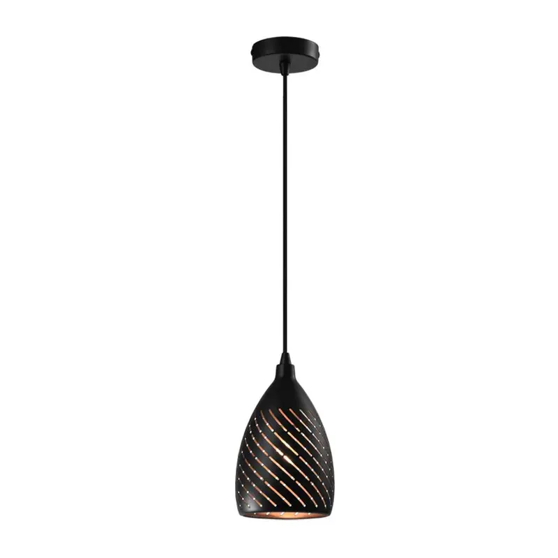 Bright Star 40W Metal Pendant Light – Black And Gold Two-Tone Design 1