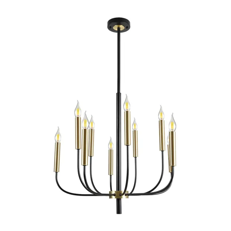 Bright Star Black And Gold Metal Chandelier – 25W, Ip20 Rated 1