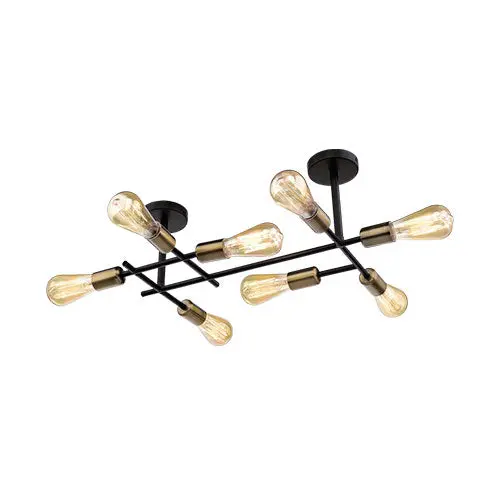 Bright Star Linked Satin Brass Ceiling Light 1