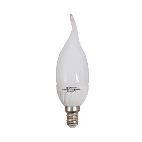 Bright Star Warm White Flame-Effect Led Bulb – E14 Base, 5W, 400Lm, 3000K 1