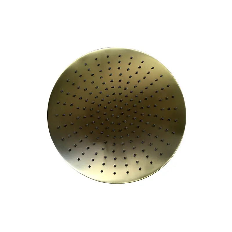 Brushed Gold Large Rainfall Shower Head 1