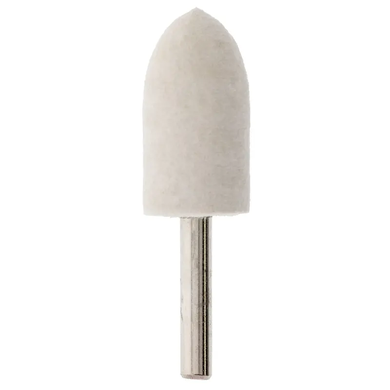 Bullet-Shape Wool Polishing Wheel – 1.5" X 51/64" Diameter 1