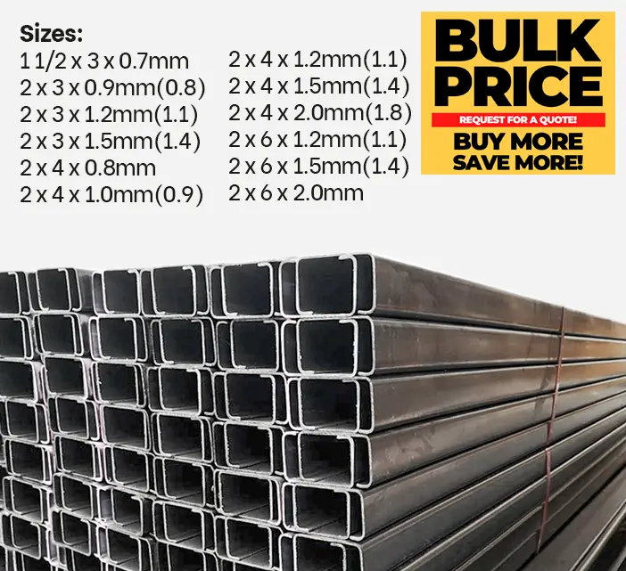C-Section Purlins – Galvanized Iron Or Black Iron Roof Support Beams 1