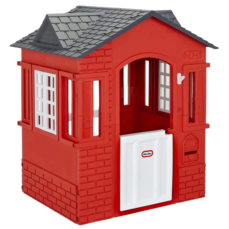 Cape Cottage Playhouse In Red – Backyard Play Set 1