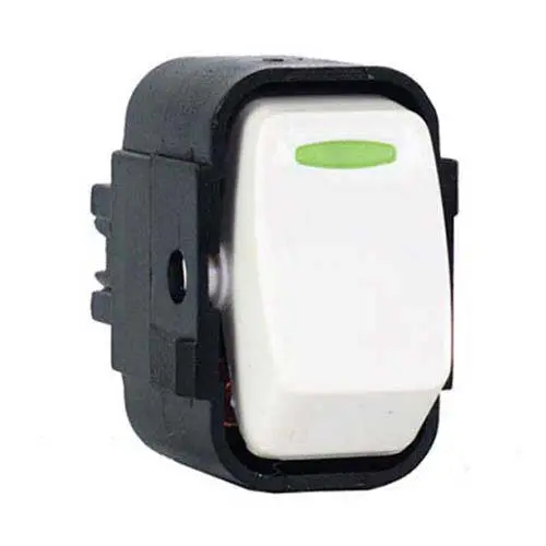 Cbi Pvc Single-Pole 1-Way Switch Insert – White 1