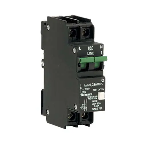 Cbi Qa17C Dual-Mount 1P+N Earth Leakage Breaker – 3Ka, 63A 1