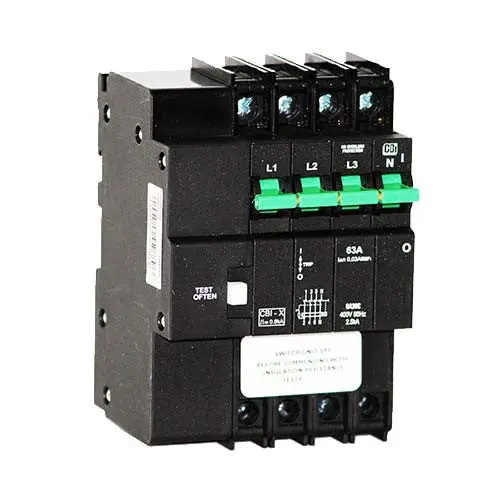 Cbi Qa36Cw Dual-Mount 3P+N Rcd – 3Ka, 63A 1