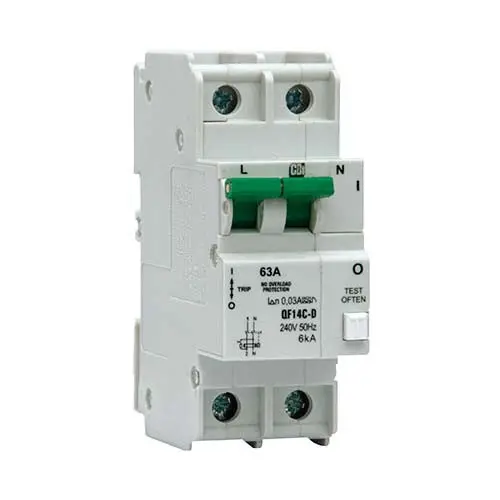 Cbi Qf14Cd Din Rail-Mount 1P+N Rccb – 6Ka, 63A 1