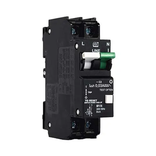 Cbi Qf17A Dual-Mount 1P+N Rccb – 6Ka, No Current Rating Specified 1