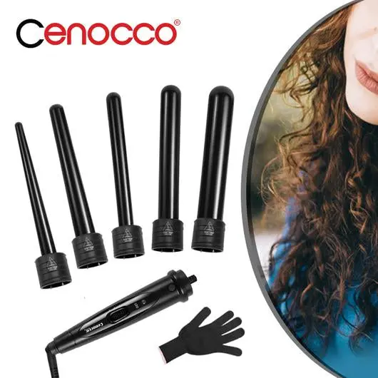 Cenocco Cc-9035 5-In-1 Interchangeable Hair Curler Kit 1