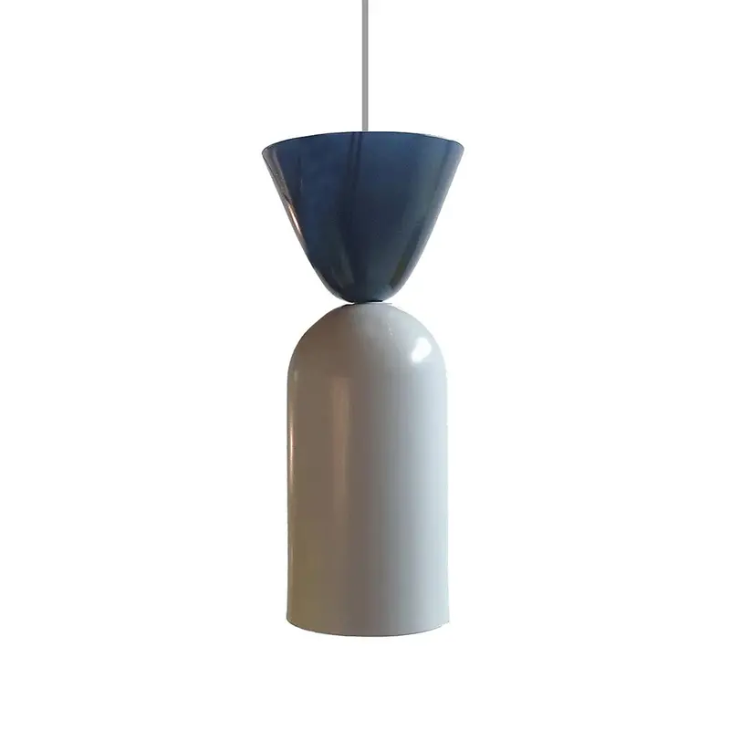 Chagall Ocean Spun Metal Pendant – Fluid Blue-Toned Design 1