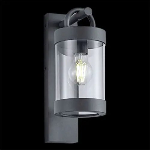 Chic Black Wall Lantern By K. Light – Vintage-Inspired Exterior Lighting 1