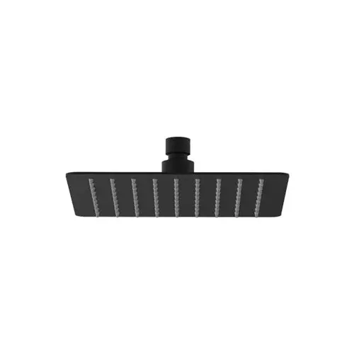 Cobra Arrive 200Mm Square Rainfall Shower Head – Matt Ebony 1