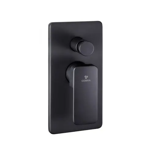 Cobra Arrive Matte Ebony Concealed Bath Mixer With Diverter Valve 1