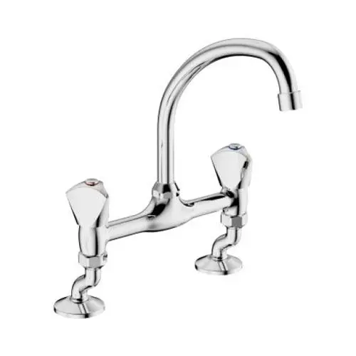 Cobra Carina Sink Mixer Tap – Curved Spout, Single Lever Control 1