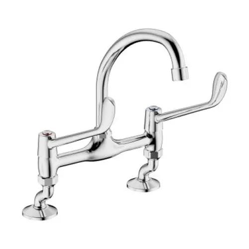 Cobra Medical Aerated Swivel Mixer – Pillar-Mounted Basin Tap 1